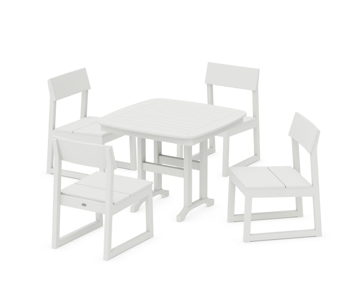 POLYWOOD® EDGE Side Chair 5-Piece Dining Set