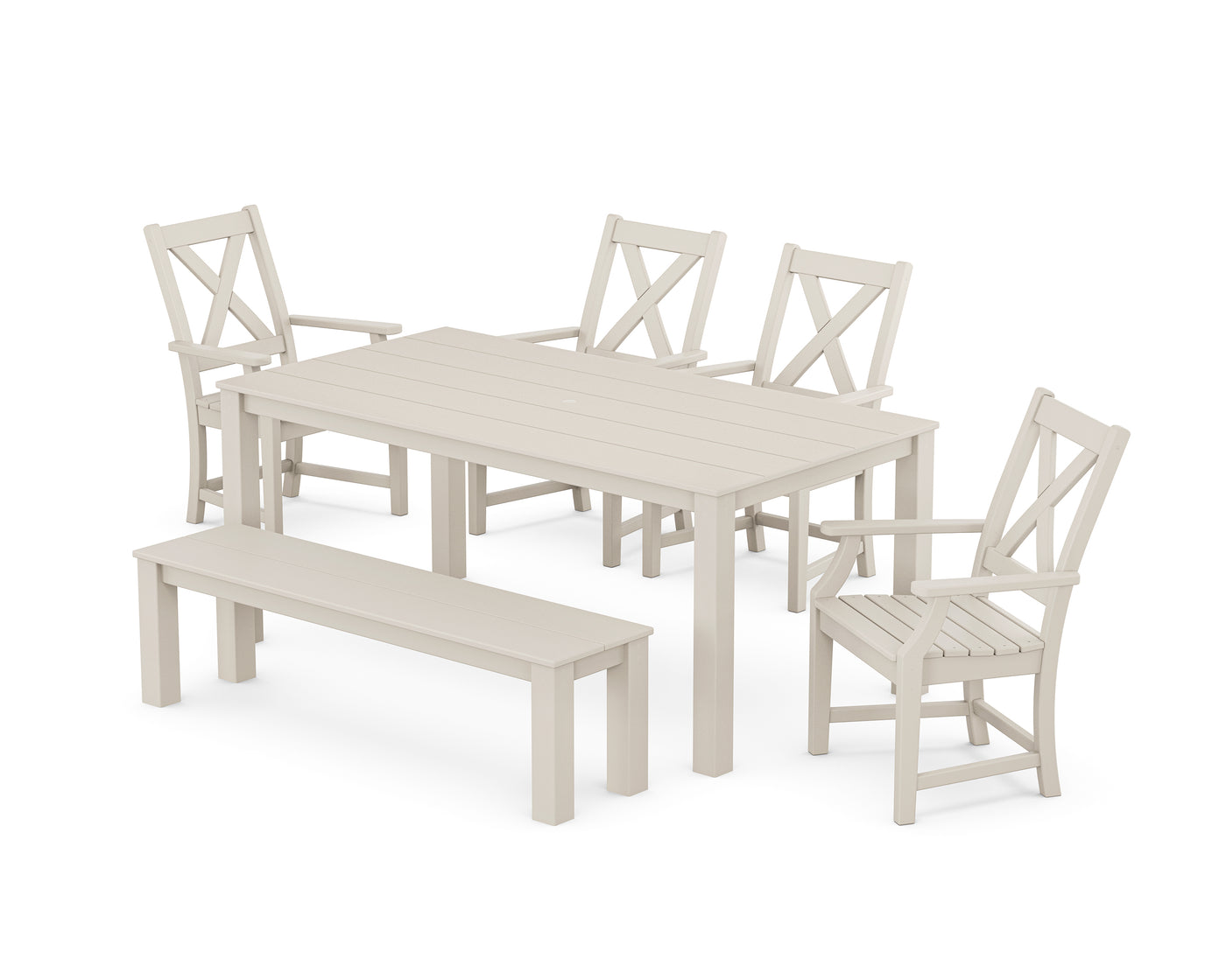 Braxton 6-Piece Parsons Dining Set with Bench