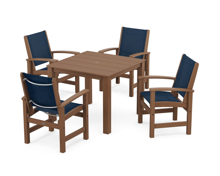 POLYWOOD® Coastal 5-Piece Parsons Dining Set