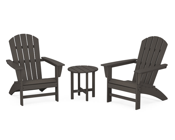 POLYWOOD® Nautical 3-Piece Adirondack Set
