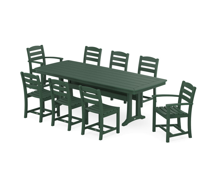 POLYWOOD® La Casa Café 9-Piece Dining Set with Trestle Legs