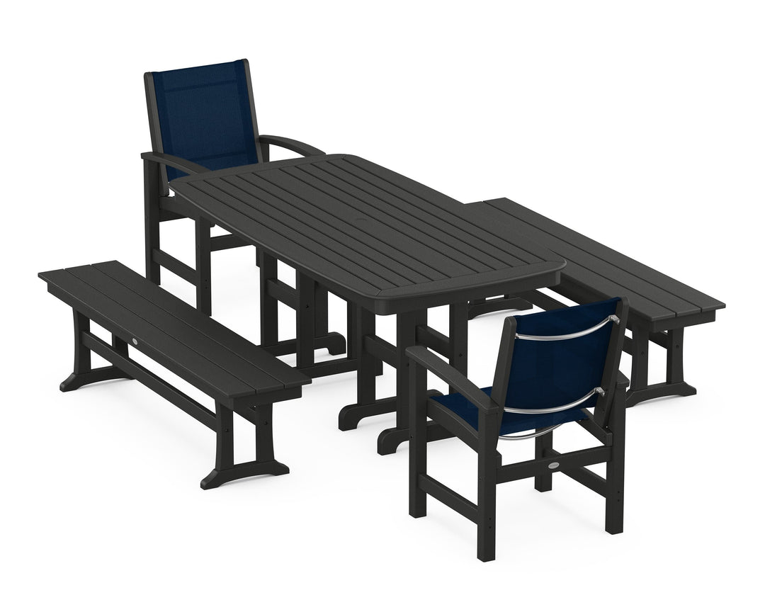 POLYWOOD® Coastal 5-Piece Dining Set