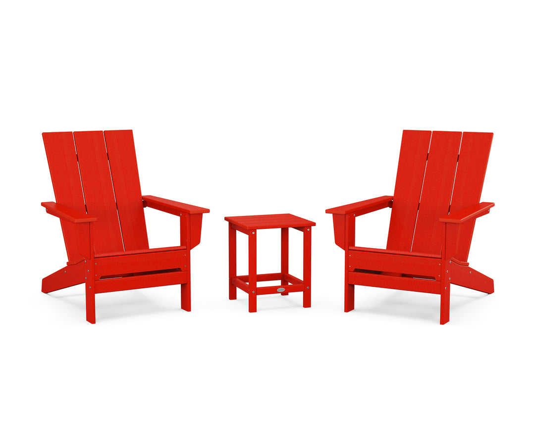 POLYWOOD® 3-Piece Modern Studio Adirondack Set