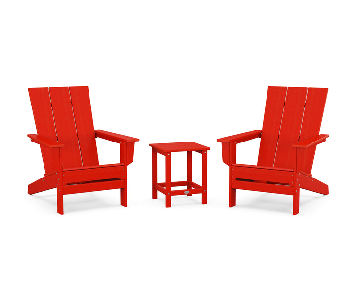 POLYWOOD® 3-Piece Modern Studio Adirondack Set