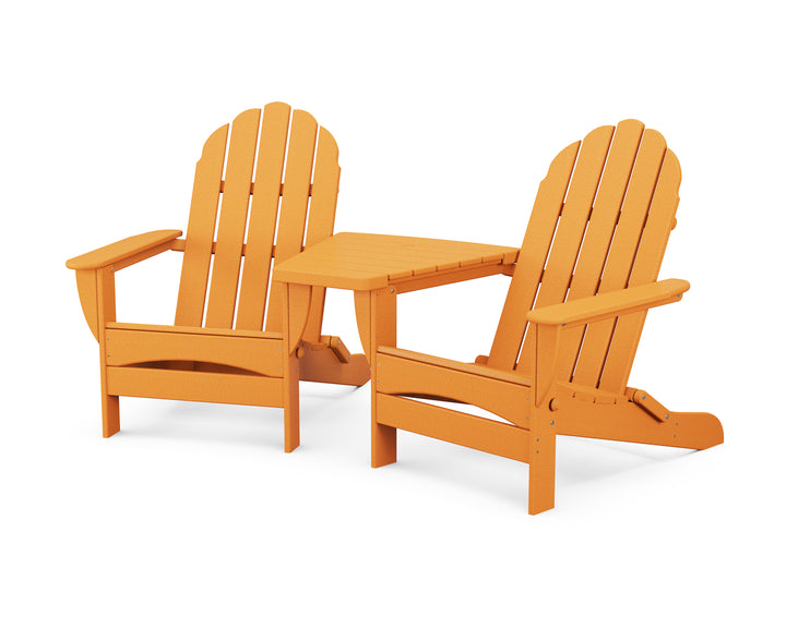 POLYWOOD® Classic Oversized Adirondacks with Angled Connecting Table