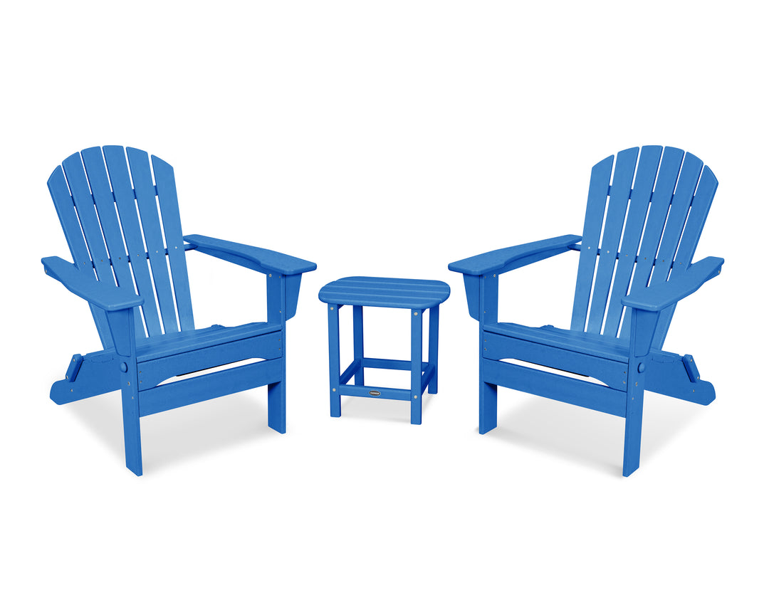 POLYWOOD® South Beach 3-Piece Folding Adirondack Set