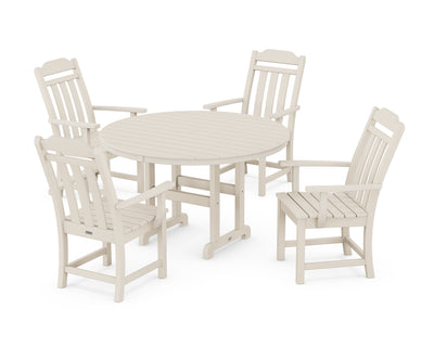 Cottage 5-Piece Round Farmhouse Dining Set