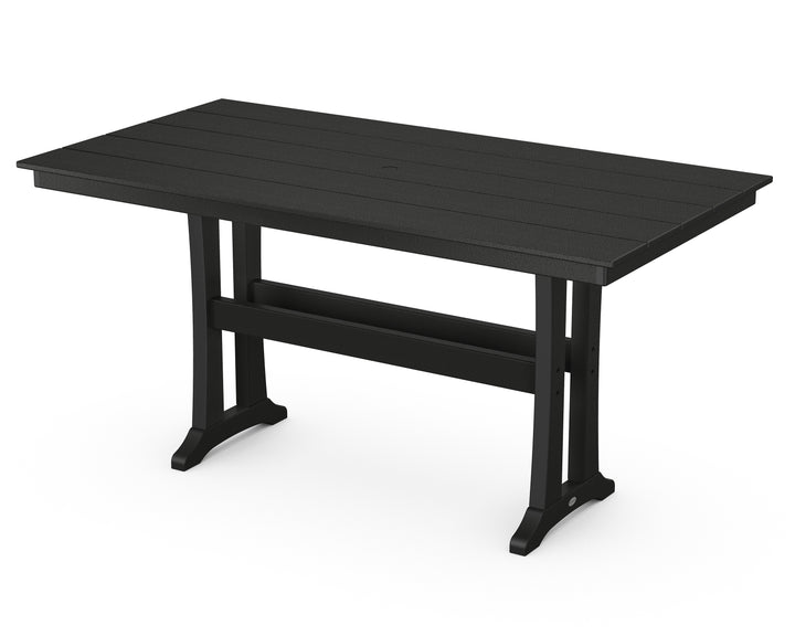 POLYWOOD® Farmhouse Trestle 37" x 72" Counter Table