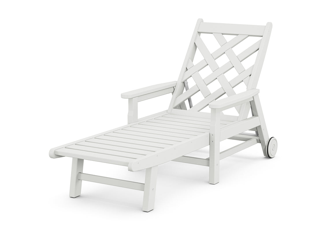 Country Living Wovendale Chaise with Arms and Wheels