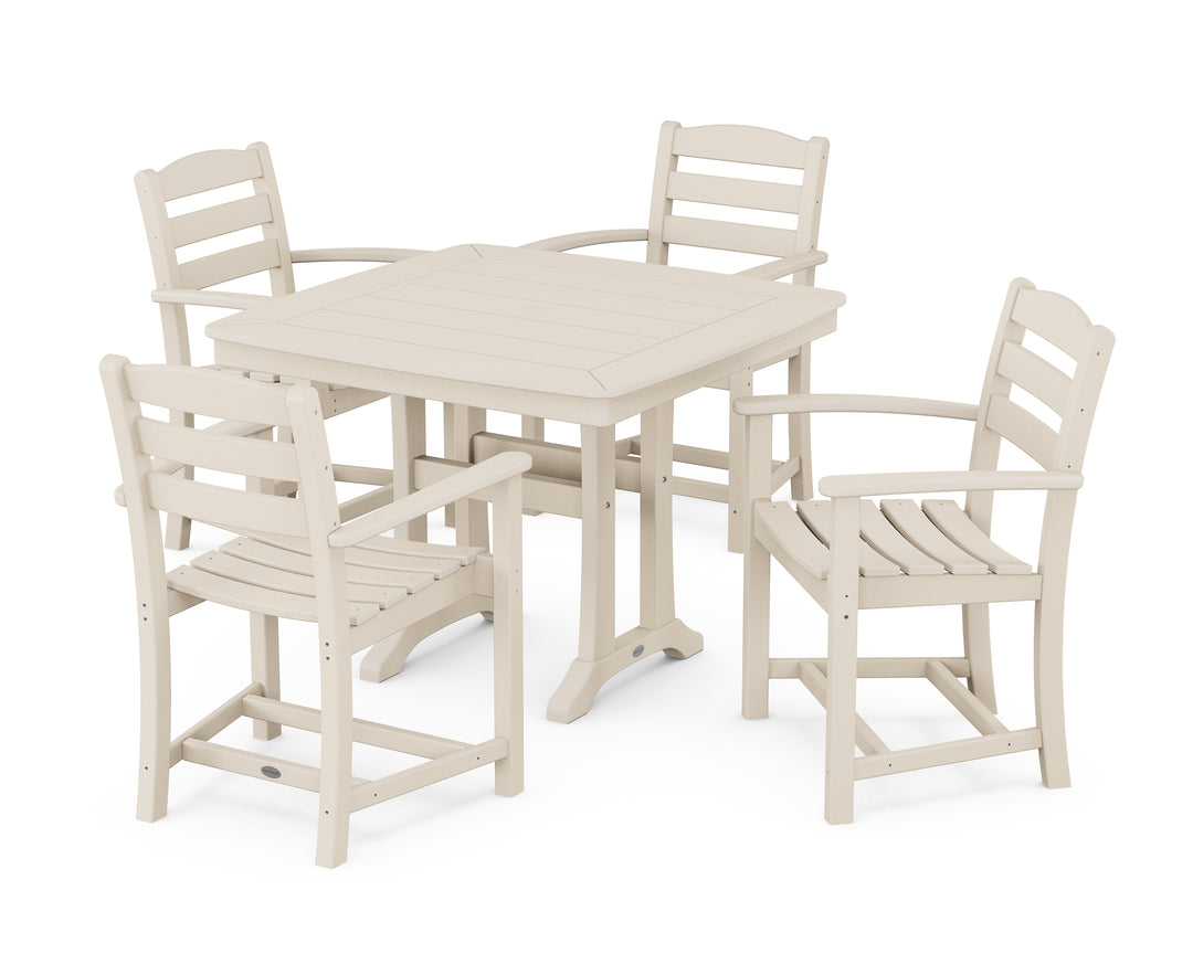 POLYWOOD® La Casa Café 5-Piece Dining Set with Trestle Legs