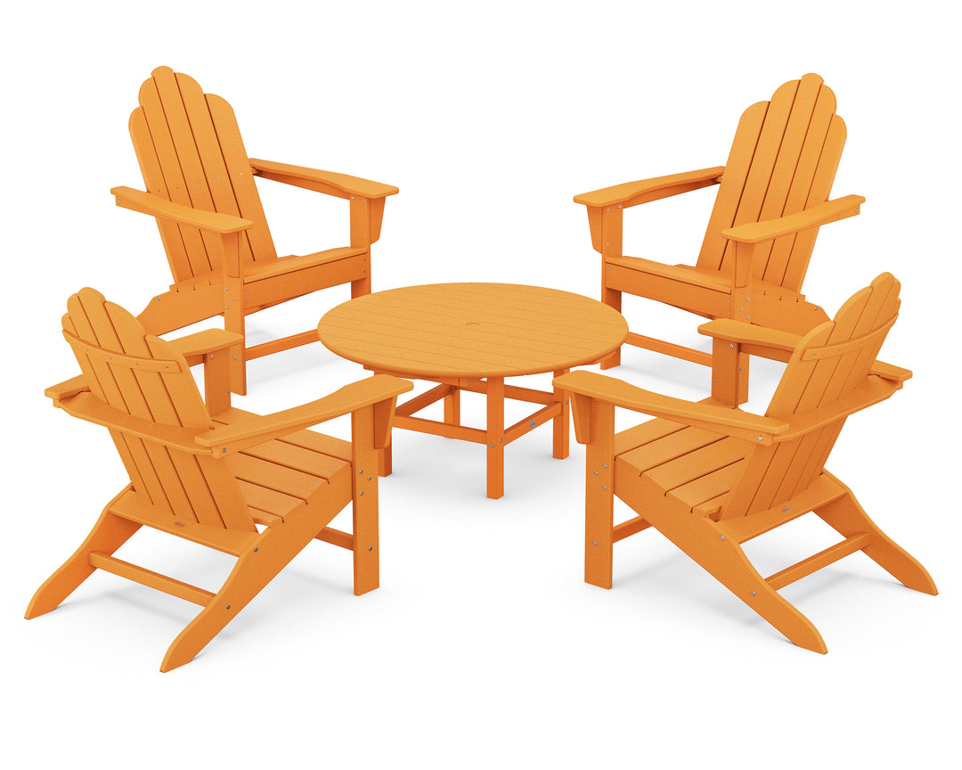 POLYWOOD® Long Island Adirondack 5-Piece Conversation Group