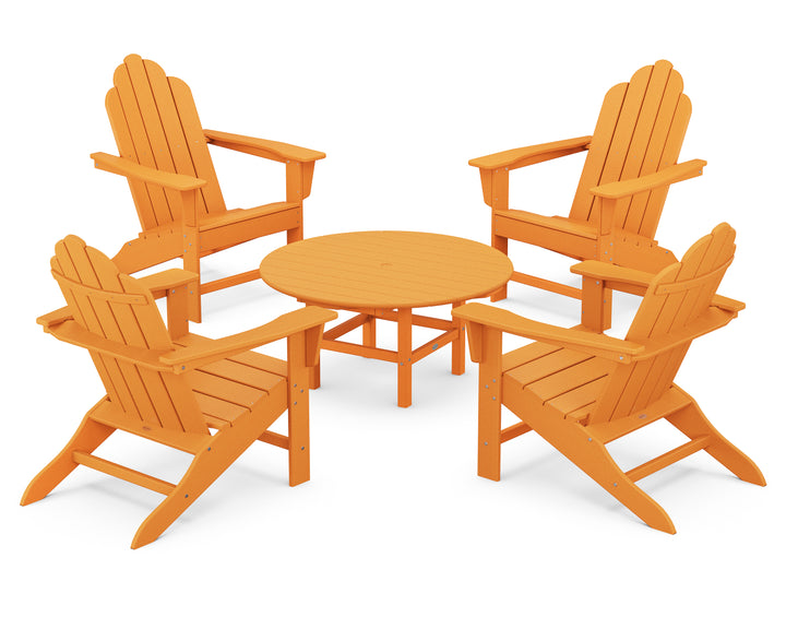 POLYWOOD® Long Island Adirondack 5-Piece Conversation Group