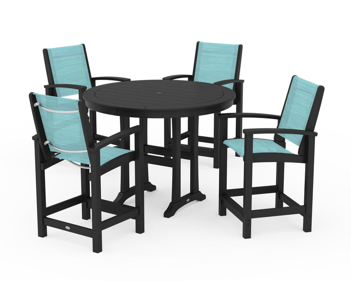 POLYWOOD® Coastal 5-Piece Counter Set