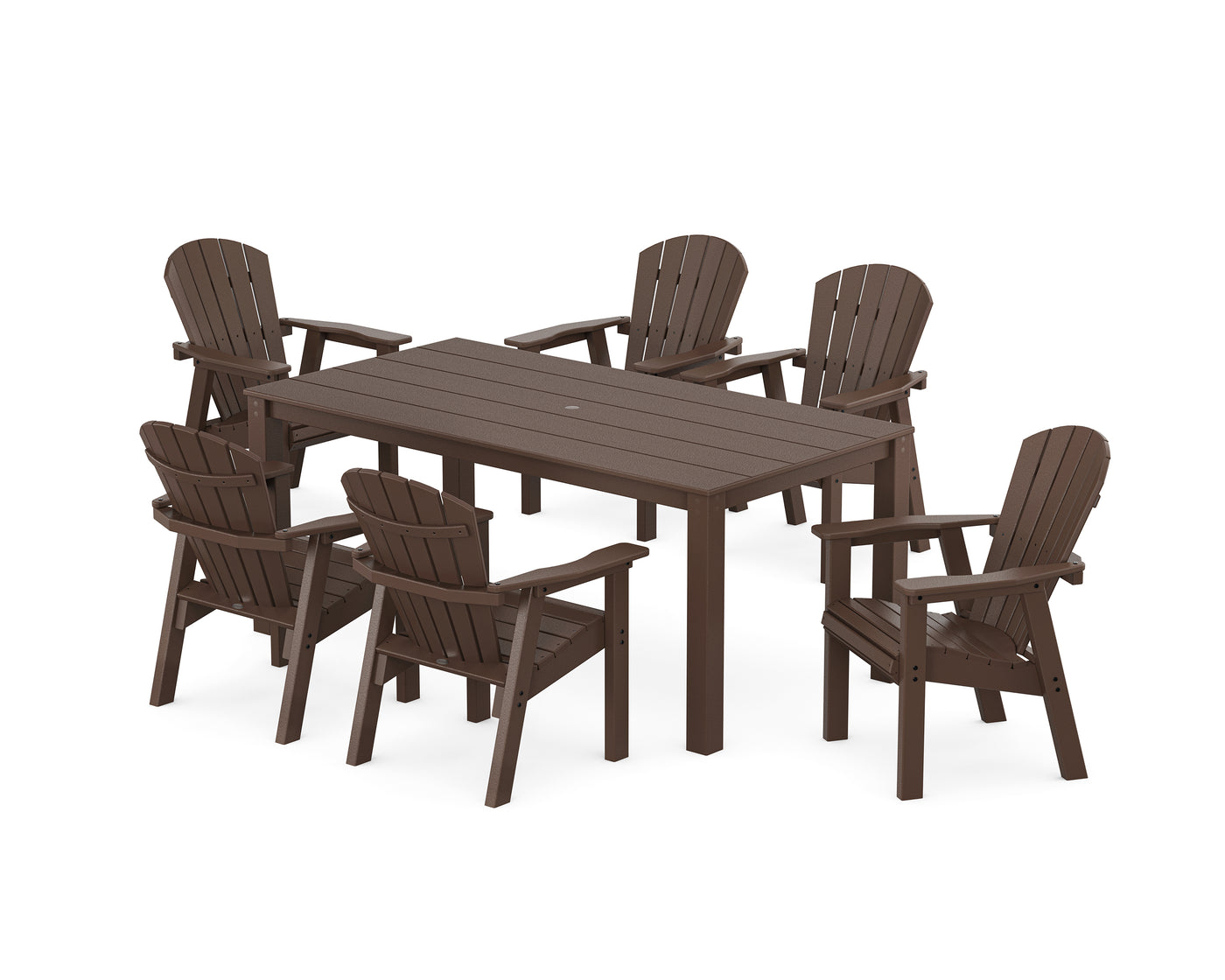 Seashell 7-Piece Parsons Dining Set