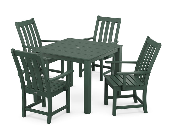 POLYWOOD® Vineyard 5-Piece Parsons Dining Set
