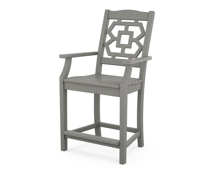 Martha Stewart by POLYWOOD® Chinoiserie Counter Arm Chair
