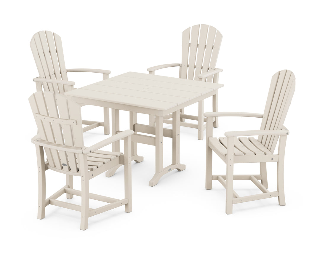 POLYWOOD® Palm Coast 5-Piece Farmhouse Dining Set