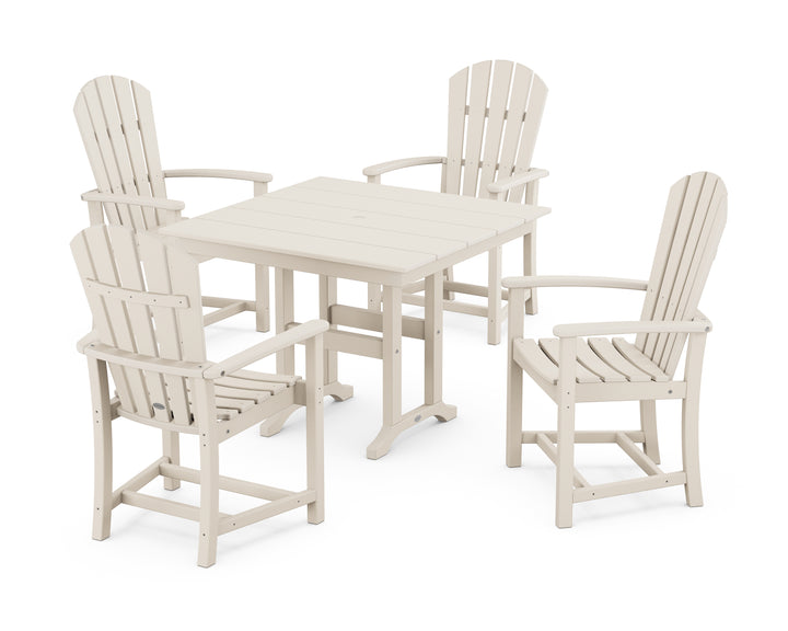 POLYWOOD® Palm Coast 5-Piece Farmhouse Dining Set