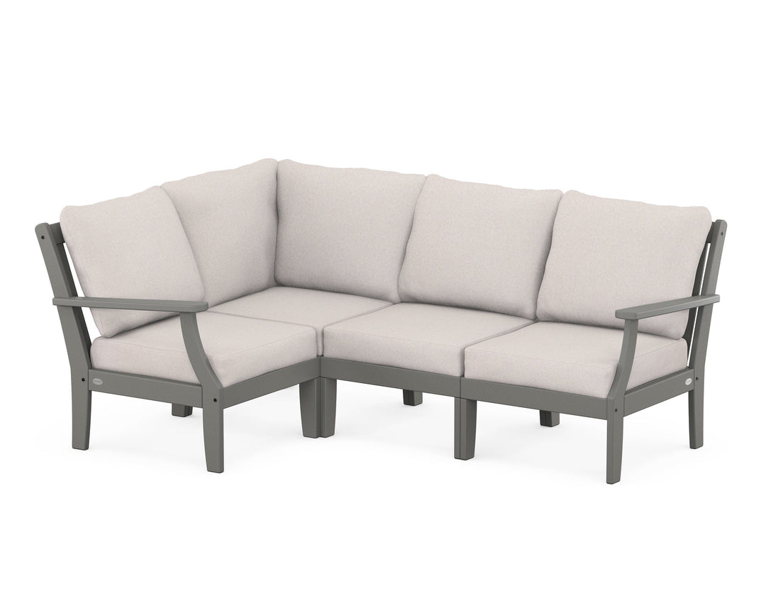 POLYWOOD® Braxton Modular 4-Piece Deep Seating Set
