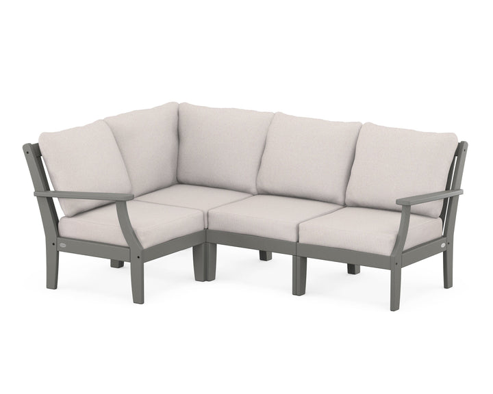 POLYWOOD® Braxton Modular 4-Piece Deep Seating Set