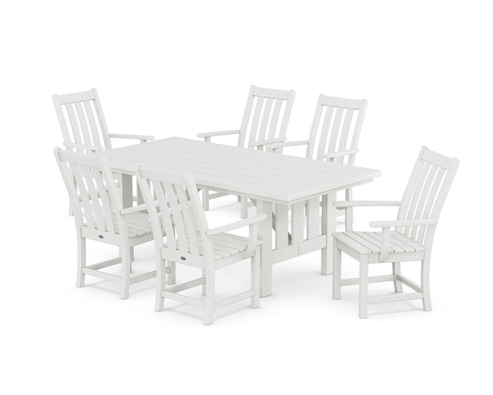 POLYWOOD® Vineyard Arm Chair 7-Piece Mission Dining Set