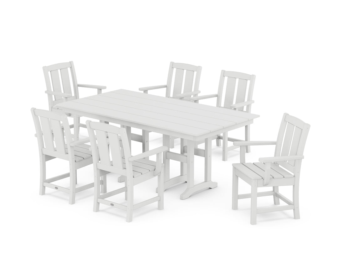 POLYWOOD® Mission Arm Chair 7-Piece Farmhouse Dining Set