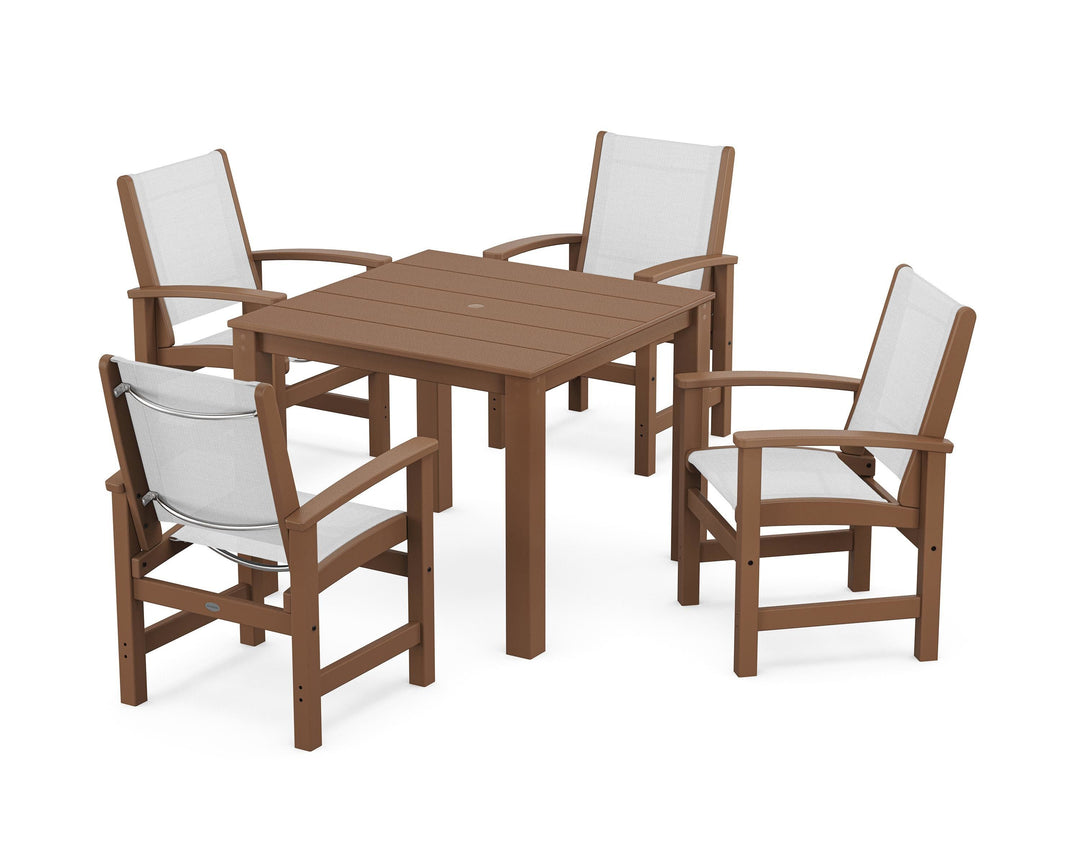 POLYWOOD® Coastal 5-Piece Parsons Dining Set