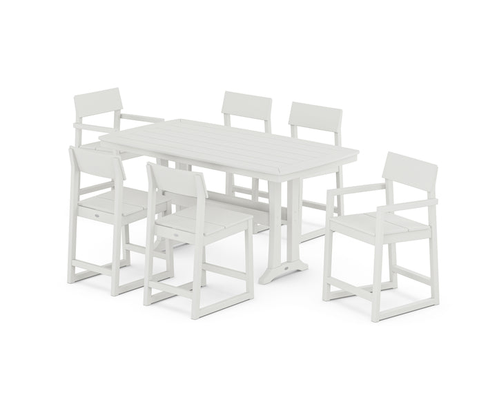 POLYWOOD® EDGE 7-Piece Counter Set with Trestle Legs
