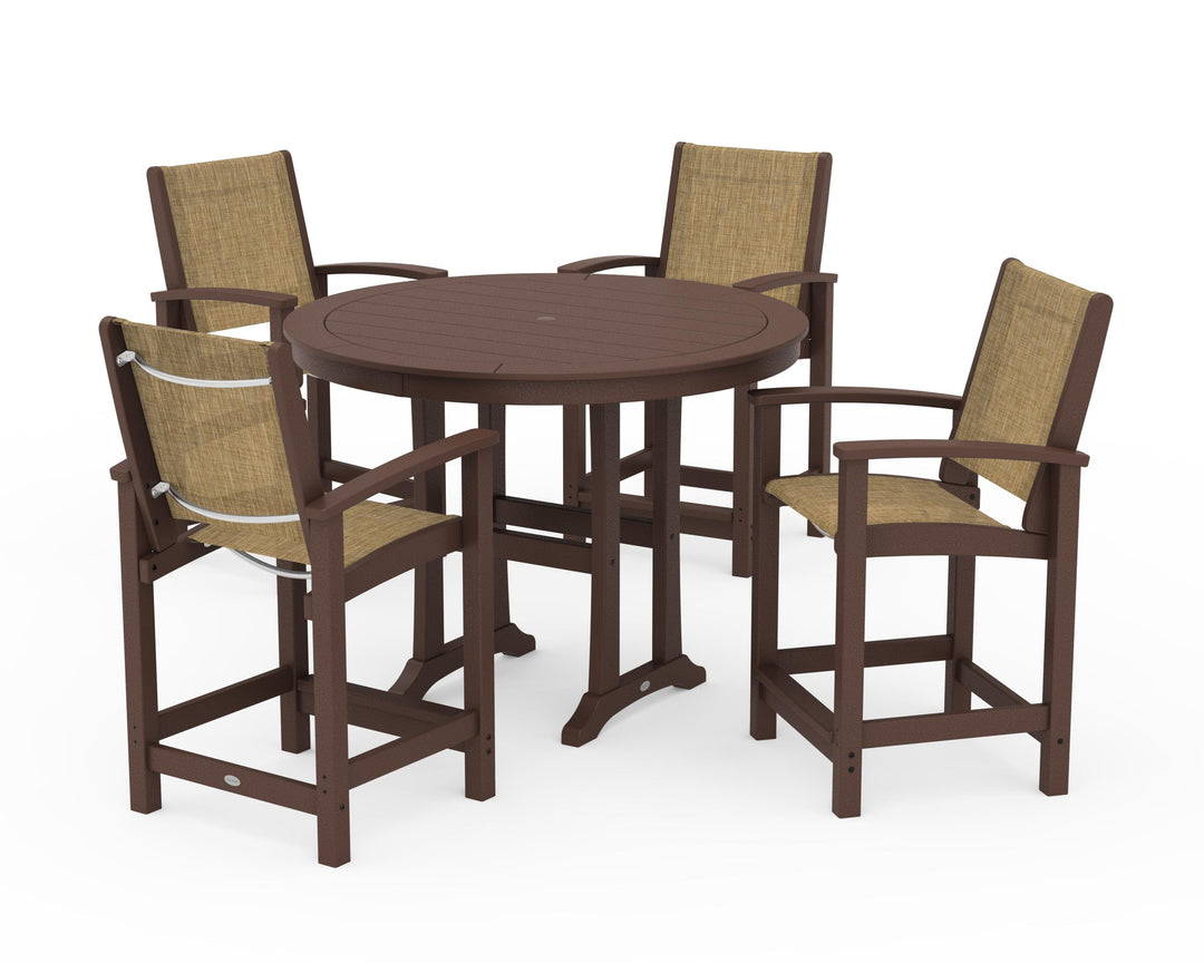 POLYWOOD® Coastal 5-Piece Counter Set