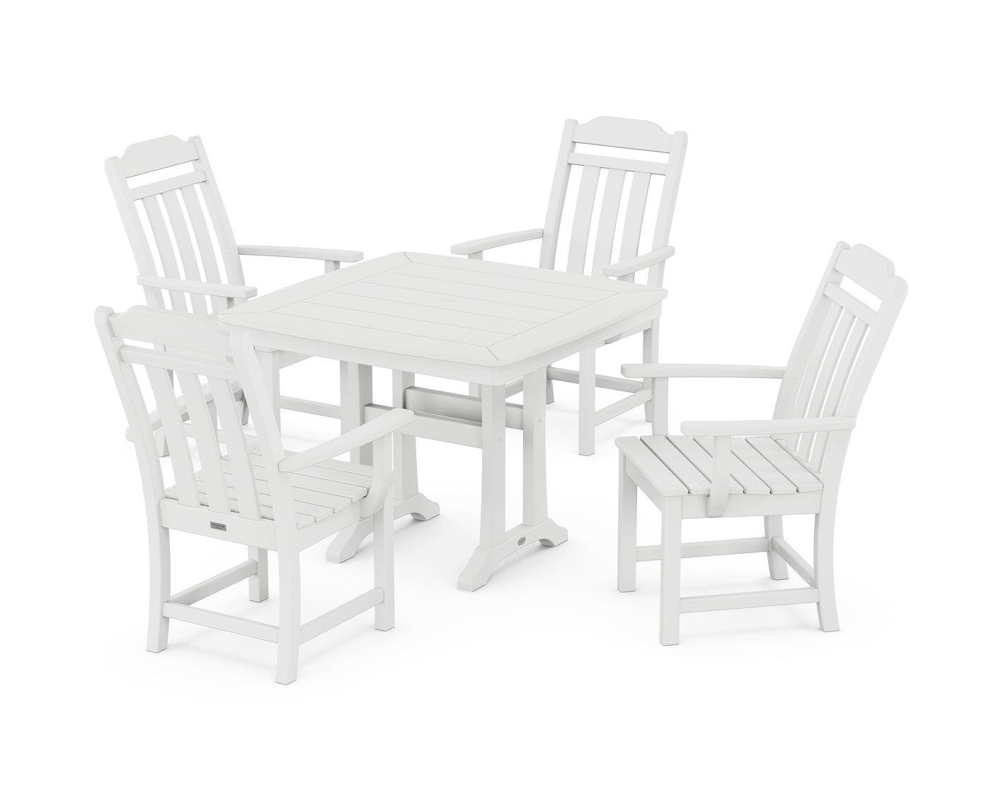 Cottage 5-Piece Dining Set with Trestle Legs