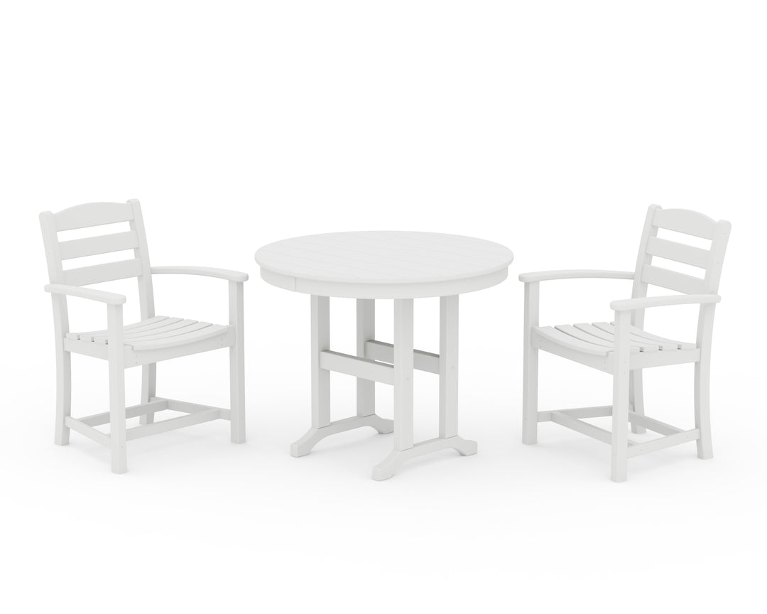 POLYWOOD® La Casa Café 3-Piece Round Dining Set