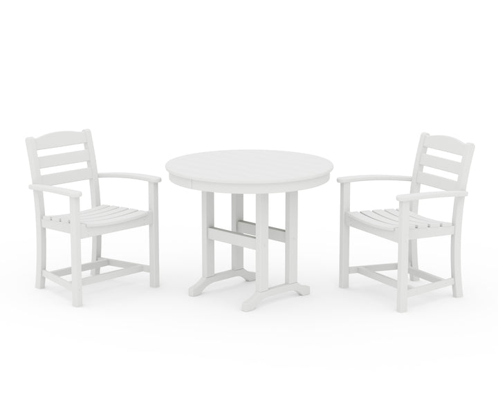 POLYWOOD® La Casa Café 3-Piece Round Dining Set