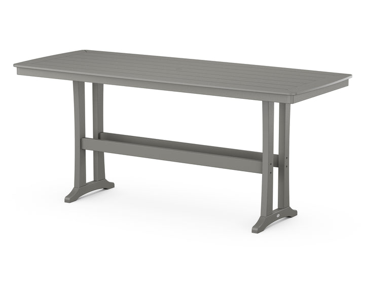 POLYWOOD® Nautical Trestle 39” x 97” Bar Table