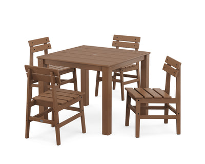 Modern Studio Plaza Chair 5-Piece Parsons Dining Set