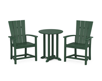 Quattro 3-Piece Round Farmhouse Bistro Dining Set