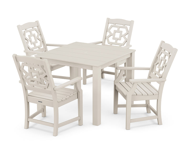 Martha Stewart by POLYWOOD® Chinoiserie 5-Piece Parsons Dining Set