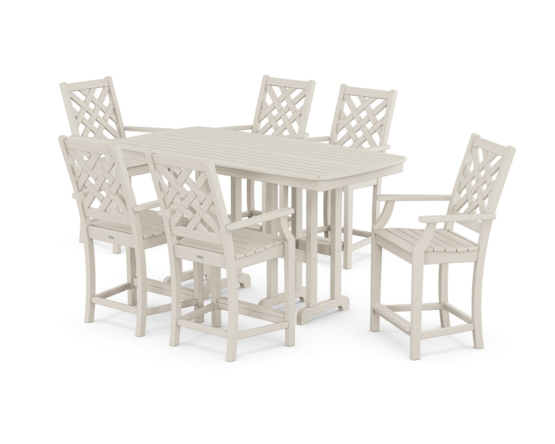 Country Living Wovendale Arm Chair 7-Piece Counter Set