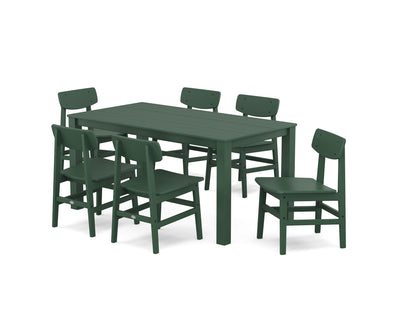 Modern Studio Urban Chair 7-Piece Parsons Table Dining Set