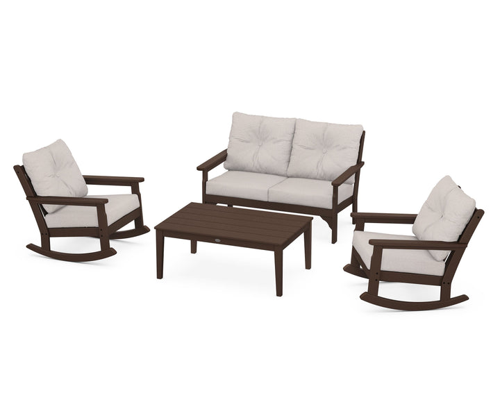 POLYWOOD® Vineyard 4-Piece Deep Seating Rocking Chair Set