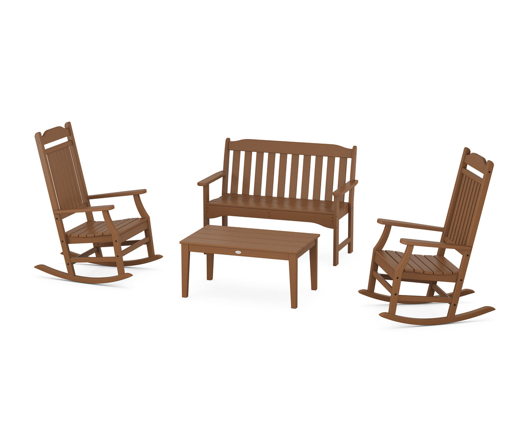 Country Living Cottage Rocking Chair 4-Piece Porch Set