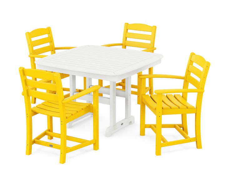 POLYWOOD® La Casa Café 5-Piece Dining Set with Trestle Legs