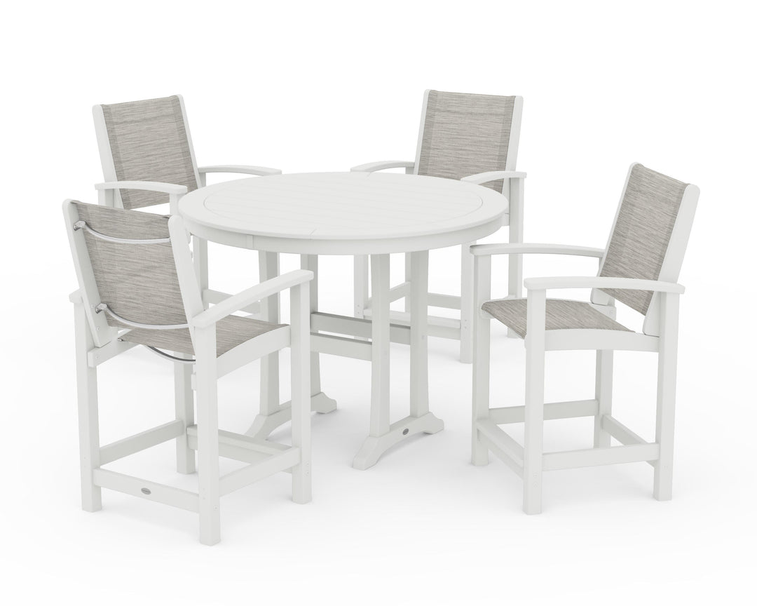 POLYWOOD® Coastal 5-Piece Counter Set