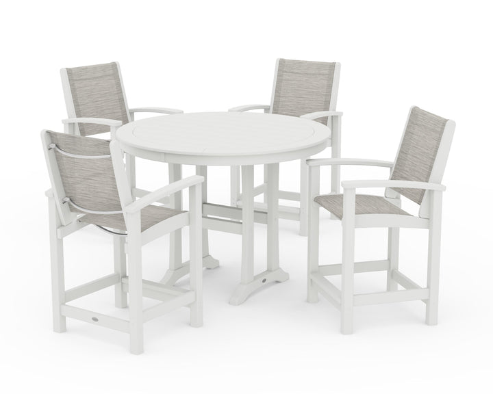 POLYWOOD® Coastal 5-Piece Counter Set