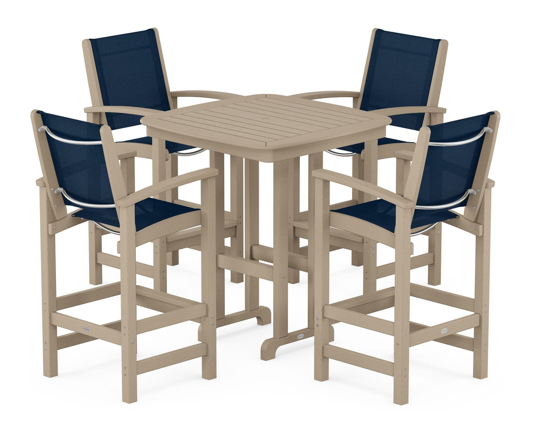 POLYWOOD® Coastal 5-Piece Bar Set