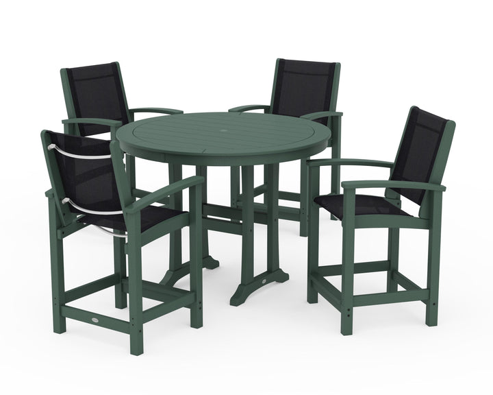 POLYWOOD® Coastal 5-Piece Counter Set