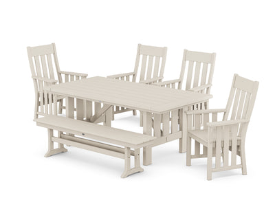 Acadia 6-Piece Dining Set with Bench