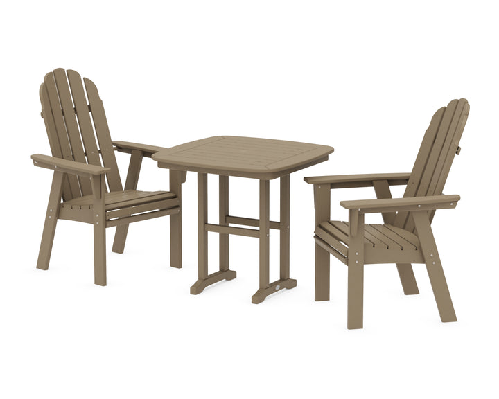 POLYWOOD® Vineyard Adirondack 3-Piece Dining Set