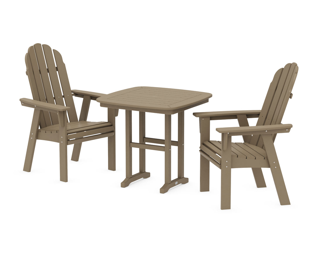 POLYWOOD® Vineyard Adirondack 3-Piece Dining Set