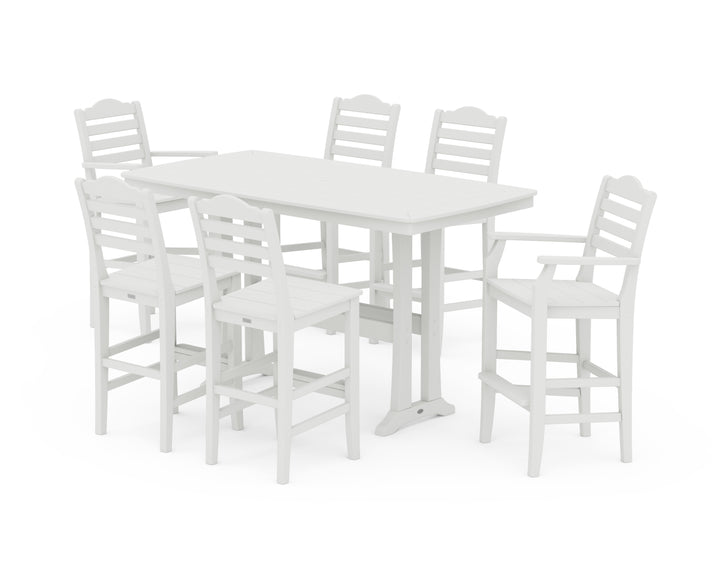 Draper James™ by  POLYWOOD® Savannah 7-Piece Bar Set with Trestle Legs