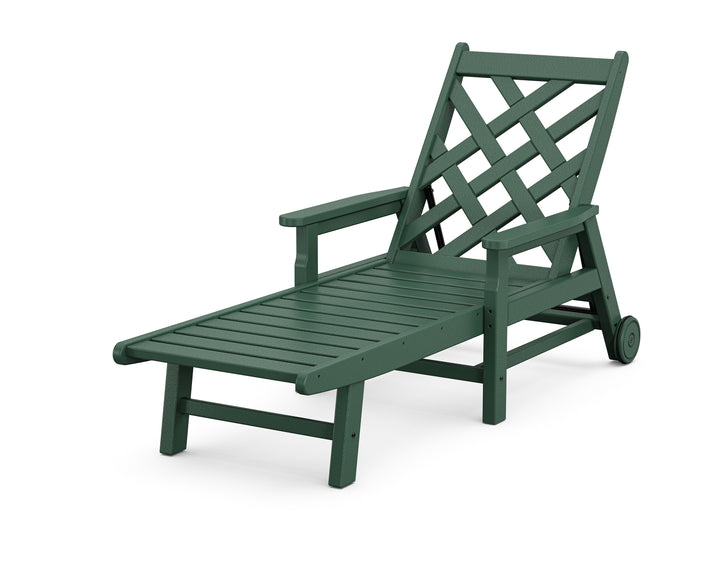 Country Living Wovendale Chaise with Arms and Wheels